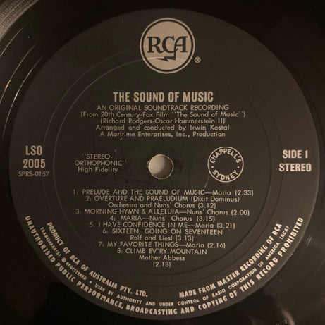 Rodgers & Hammerstein : The Sound Of Music (LP, Album)
