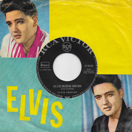 Elvis Presley : Blue Suede Shoes / Tutti Frutti (7", Single, RE)