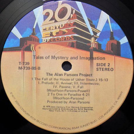 The Alan Parsons Project : Tales Of Mystery And Imagination (LP, Album, RE, Ind)