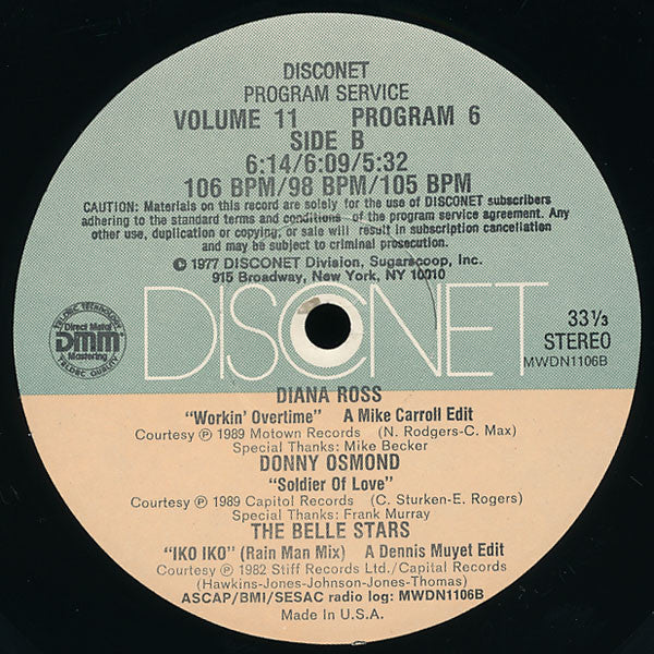 Various : Volume 11 Program 6 (2x12", P/Mixed)