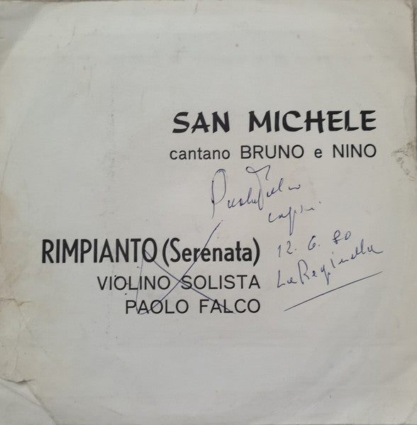 Various : San Michele / Rimpianto (7", Comp)