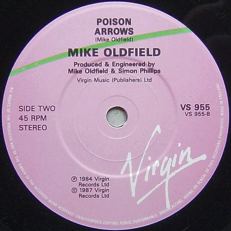 Mike Oldfield Featuring Jon Anderson : In High Places (7")