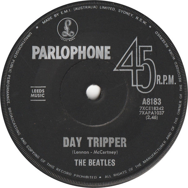 The Beatles : We Can Work It Out / Day Tripper (7", Single, Mono)