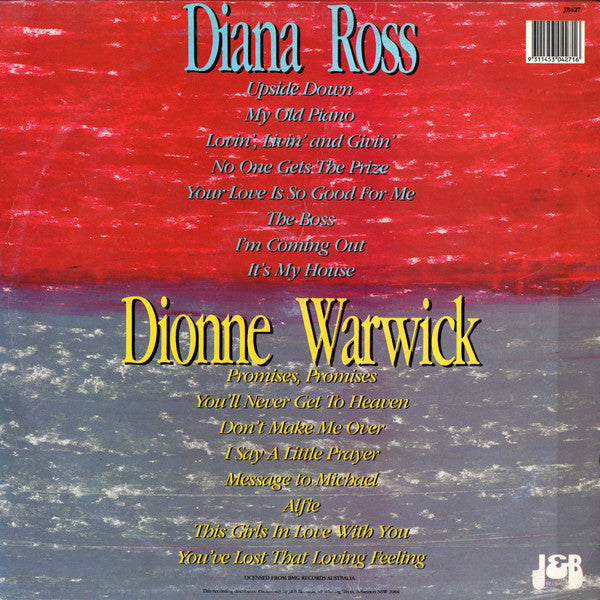 Diana Ross, Dionne Warwick : The Best Of Diana Ross And Dionne Warwick (LP, Comp)