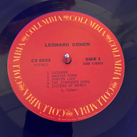 Leonard Cohen : Songs Of Leonard Cohen (LP, Album, Pit)