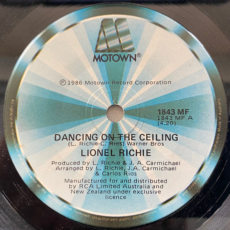 Lionel Richie : Dancing On The Ceiling (7", Single, Gen)