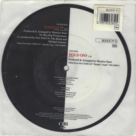 New Kids On The Block : Tonight (7", Single, Pic)