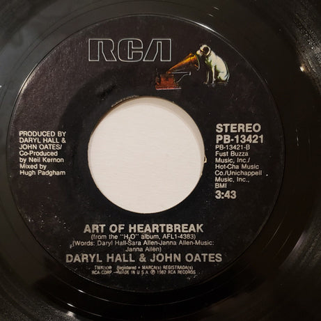 Daryl Hall & John Oates : One On One (7", Single, Styrene)
