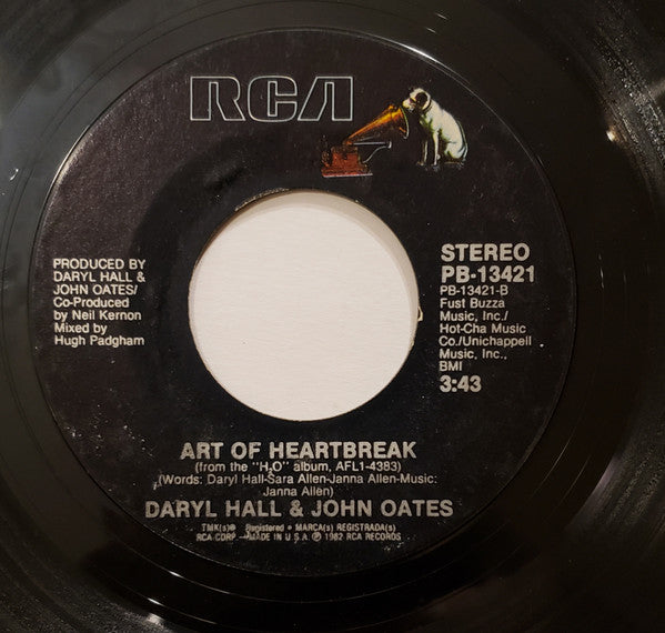Daryl Hall & John Oates : One On One (7", Single, Styrene)