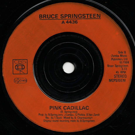 Bruce Springsteen : Dancing In The Dark (7", Single, Ora)