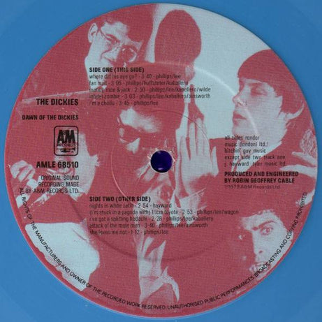 The Dickies : Dawn Of The Dickies (LP, Album, Blu)