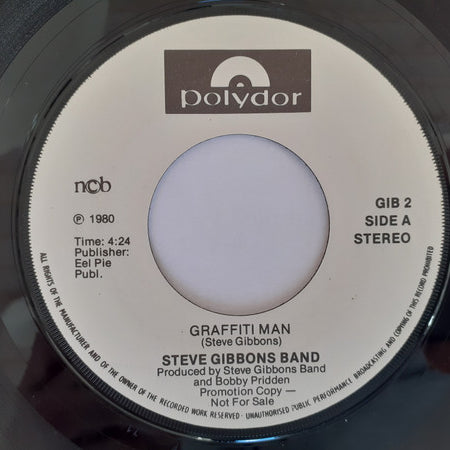 Steve Gibbons Band : Graffiti Man (7", Single, Promo)