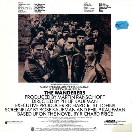 Various : The Wanderers (Original Motion Picture Soundtrack) (LP, Comp)