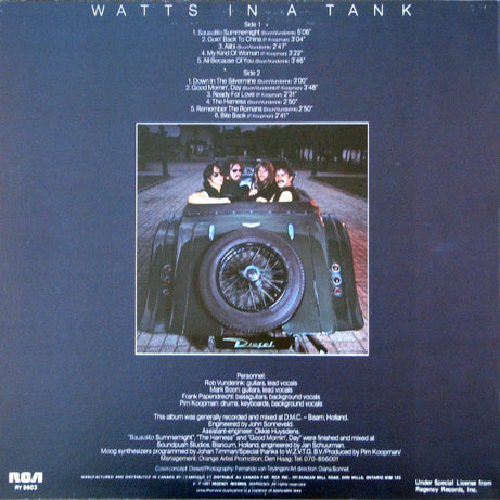 Diesel (5) : Watts In A Tank (LP, Album)