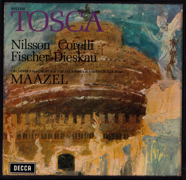 Giacomo Puccini, Birgit Nilsson, Franco Corelli, Dietrich Fischer-Dieskau, Orchestra dell'Accademia Nazionale di Santa Cecilia And Coro dell'Accademia Nazionale di Santa Cecilia, Lorin Maazel : Tosca (2xLP, Album + Box)