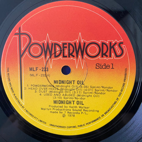 Midnight Oil : Midnight Oil (LP, Album)