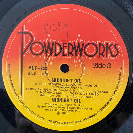Midnight Oil : Midnight Oil (LP, Album)