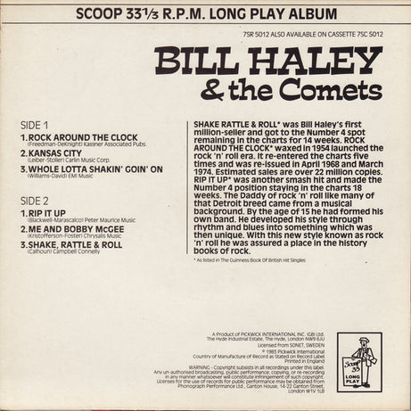 Bill Haley & The Comets* : Bill Haley & The Comets (7", Album, Comp)