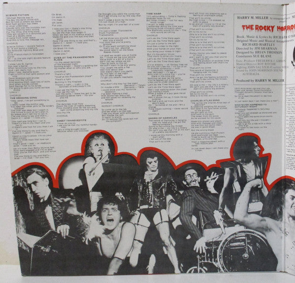 "The Rocky Horror Show" Original Australian Cast : The Rocky Horror Show: Original Australian Cast Album (LP, Album, Gat)