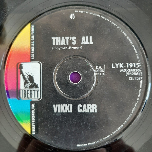 Vikki Carr : It Must Be Him (7", Single, Mono)