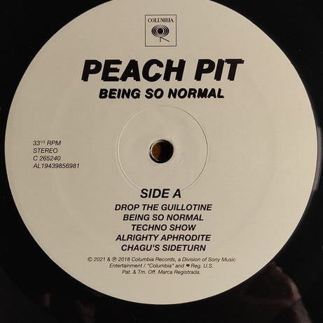 Peach Pit (3) : Being So Normal (LP, Album, RE)