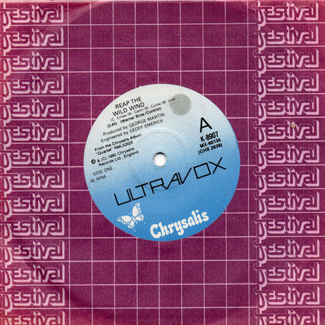 Ultravox : Reap The Wild Wind (7", Single)