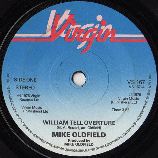 Mike Oldfield : William Tell Overture (7", Single, Sol)