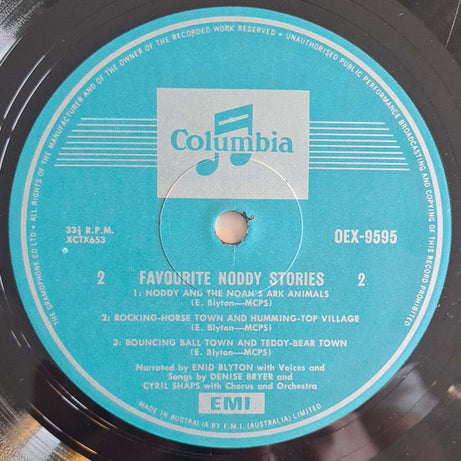 Enid Blyton : Favourite Noddy Stories (LP, Album, Mono)