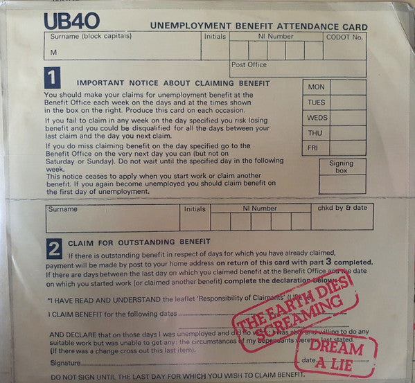 UB40 : Signing Off (LP, Album + 12" + 7", Dou)