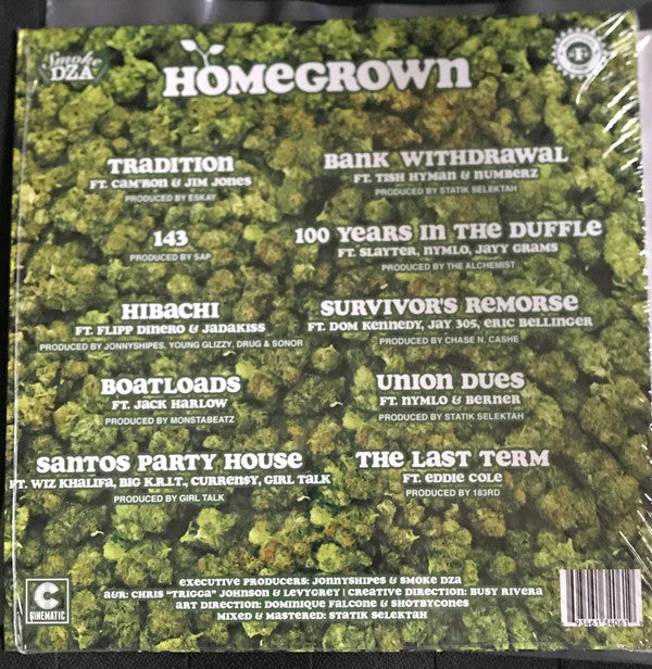 Smoke DZA : Homegrown (LP, Ltd, Yel)