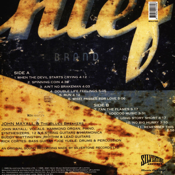 John Mayall & The Bluesbreakers : Spinning Coin (LP, Album, Ltd, Num, RE, 180)