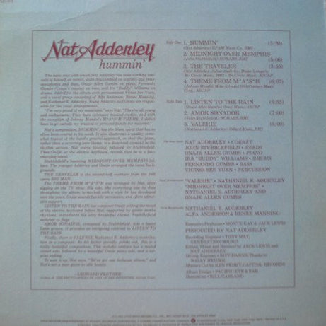 Nat Adderley : Hummin' (LP, Album)