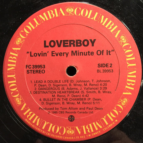Loverboy : Lovin' Every Minute Of It (LP, Album)