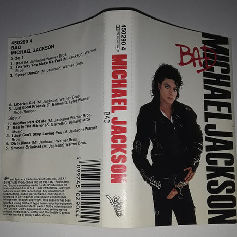 Michael Jackson : Bad (Cass, Album, Tra)