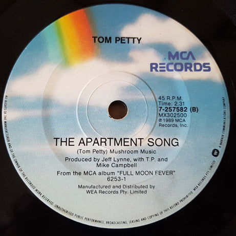 Tom Petty : I Won't Back Down (7", Single)