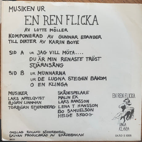 Lotte Möller, Gunnar Edander : En Ren Flicka (7", EP)
