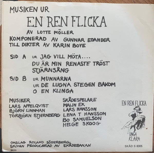 Lotte Möller, Gunnar Edander : En Ren Flicka (7", EP)