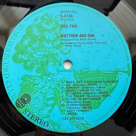 Cat Stevens : Matthew And Son (LP, Album, Club, RE)