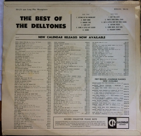 The Delltones : The Best Of The Delltones (LP, Comp, Mono, RE)