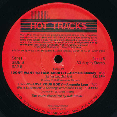 Various : Hot Tracks - Series 2, Issue 6 (2x12", Promo)