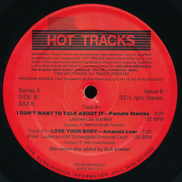 Various : Hot Tracks - Series 2, Issue 6 (2x12", Promo)