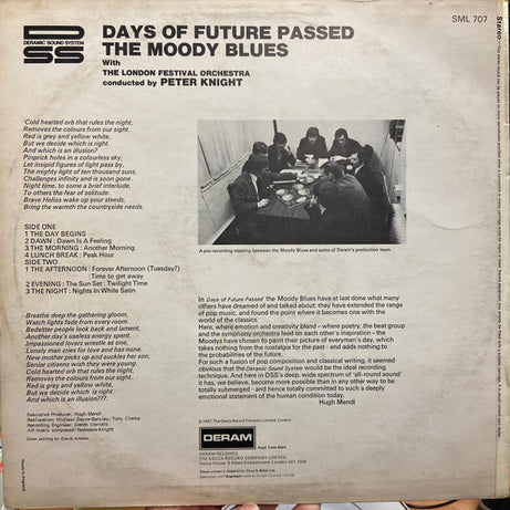 The Moody Blues With The London Festival Orchestra Conducted By Peter Knight (5) : Days Of Future Passed (LP, Album, RP)