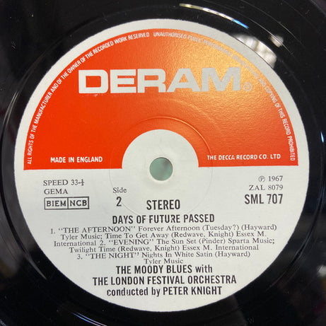 The Moody Blues With The London Festival Orchestra Conducted By Peter Knight (5) : Days Of Future Passed (LP, Album, RP)