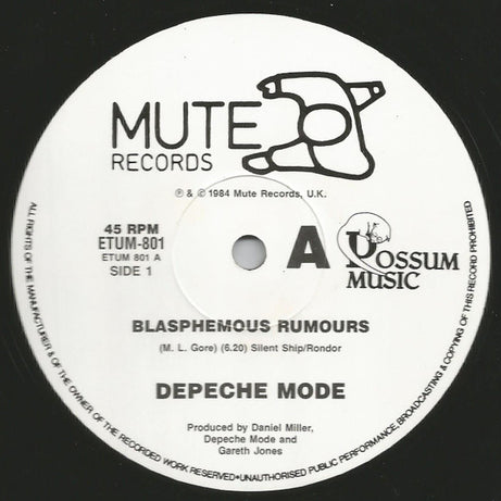 Depeche Mode : Blasphemous Rumours (12", Single, Ltd)