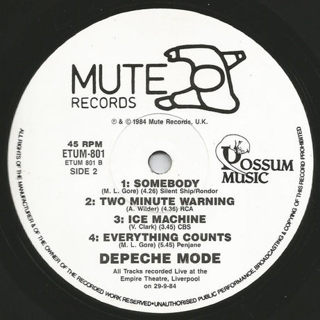 Depeche Mode : Blasphemous Rumours (12", Single, Ltd)