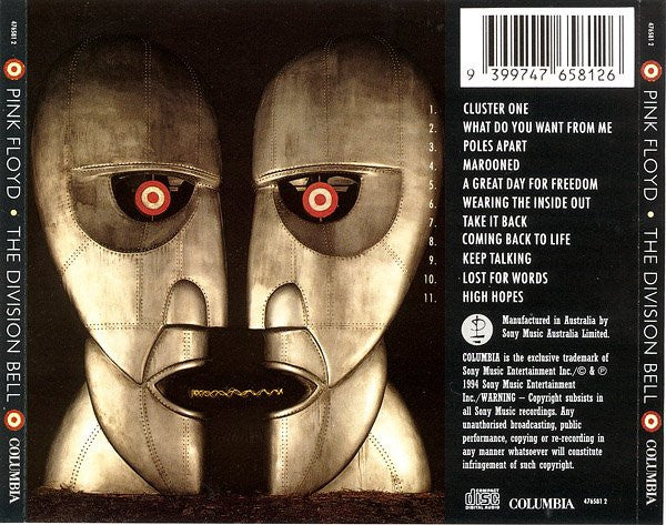 Pink Floyd : The Division Bell (CD, Album)