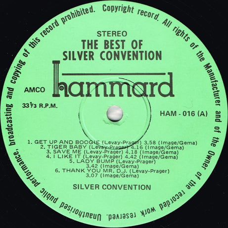 Silver Convention : The Best Of Silver Convention (LP, Comp, Gat)