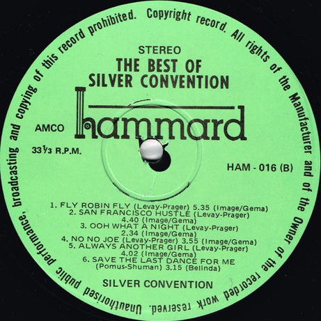 Silver Convention : The Best Of Silver Convention (LP, Comp, Gat)