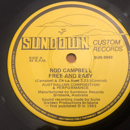 Rod Campbell : Free And Easy (7", Single)