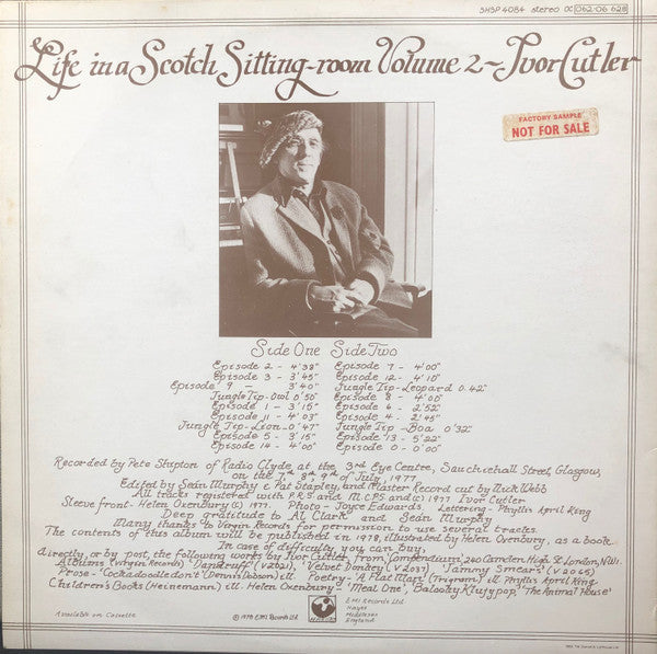 Ivor Cutler : Life In A Scotch Sitting Room Volume 2 (LP, Album)